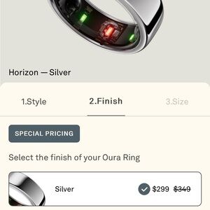 Oura Ring Horizon - Silver